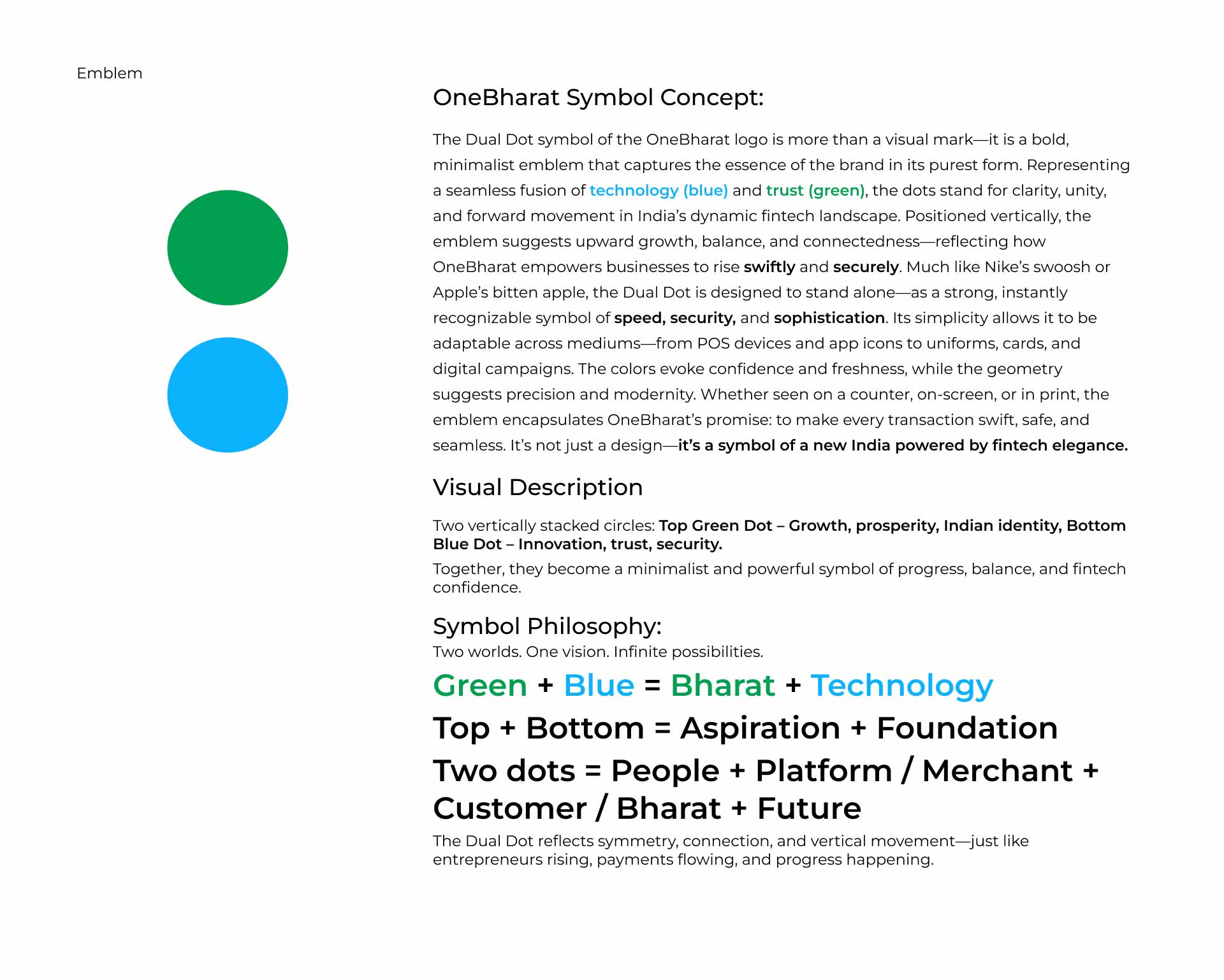 Visual identity system designed for a fintech brand, including logo and digital assets.